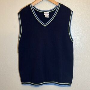 TALBOTS Knit Sweater Vest Boy Size 14